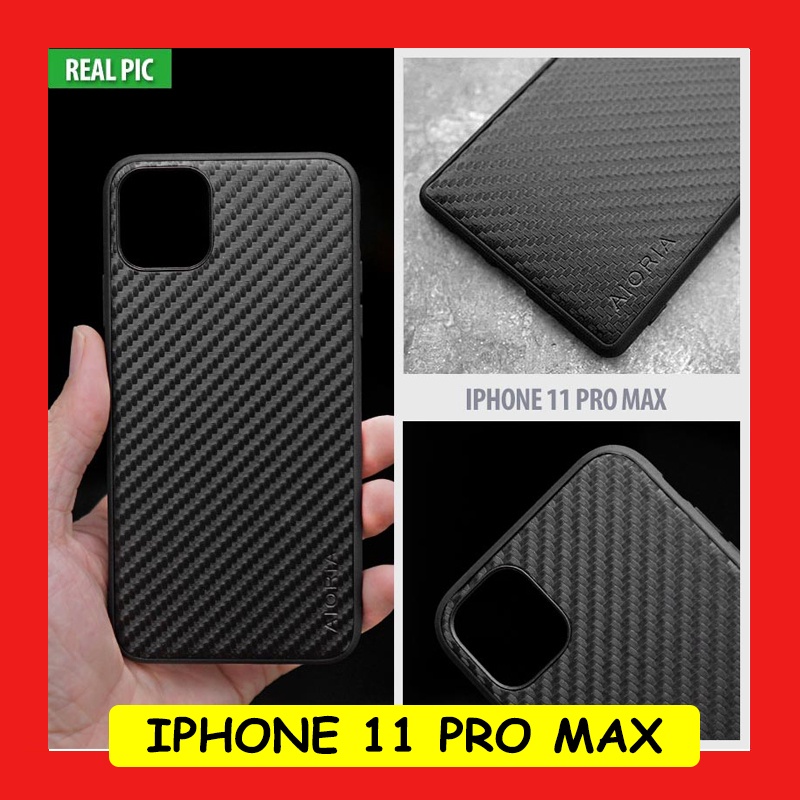 iPhone 11 Pro Max - Full Carbon Fiber Hybrid Case Casing Cover