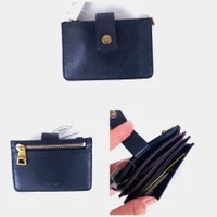 FOSSIL MINI CARD WALLET MIDNIGHT NAVY