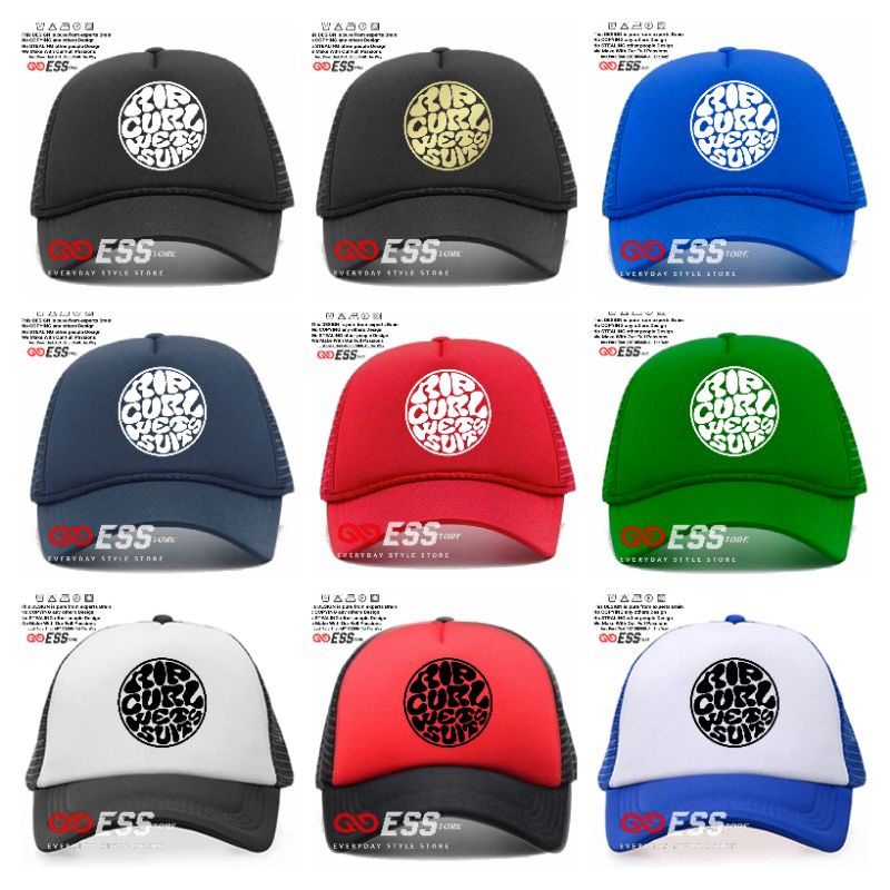 Topi RIPCURL Trucker/Jaring - Topi RIPCURL WETS SUITS