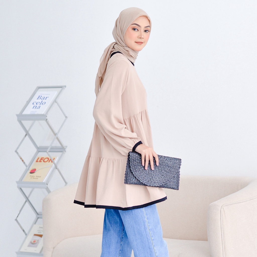 NUNA Esly Tunik Plain Creamy ESLY