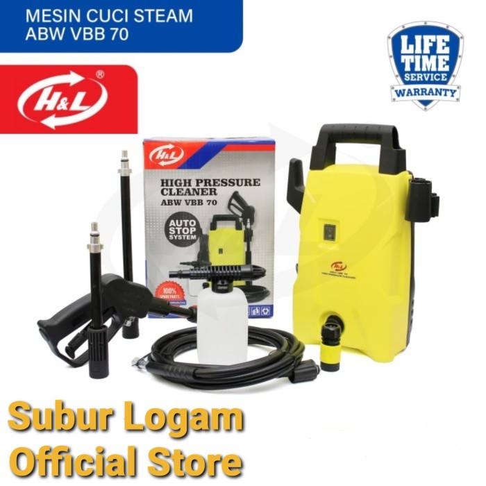 {duniastore} HL ABW VBB 70 Jet Cleaner Mesin Cuci Mobil Motor Elektrik HL Limited