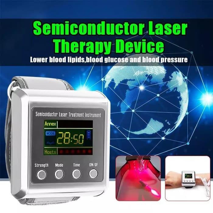 Jam Tangan Terapi Laser Kesehatan 7 Titik Semikonduktor Laser 032