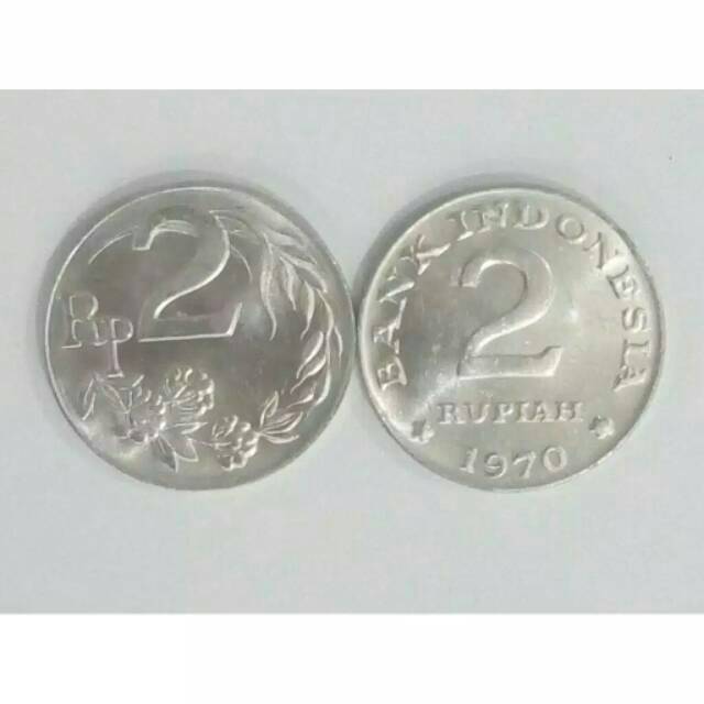 mahar uang koin 2 rupiah thn 1970