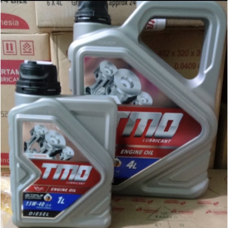 PAKET OLI TMO TOYOTA DIESEL SAE 15W-40 SN 4L DAN 1 L