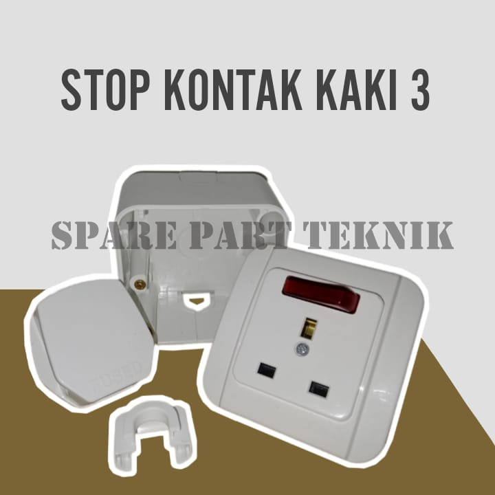 Stop Kontak Steker Ac Kaki 3 Broco | Stop Kontak Kaki 3 Broco Inbow/Outbow
