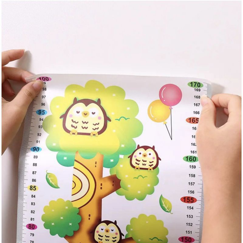 Sticker Tinggi Badan Dinding Pengukur Anak Sticker Wall Sticker Dinding Tinggi Badan