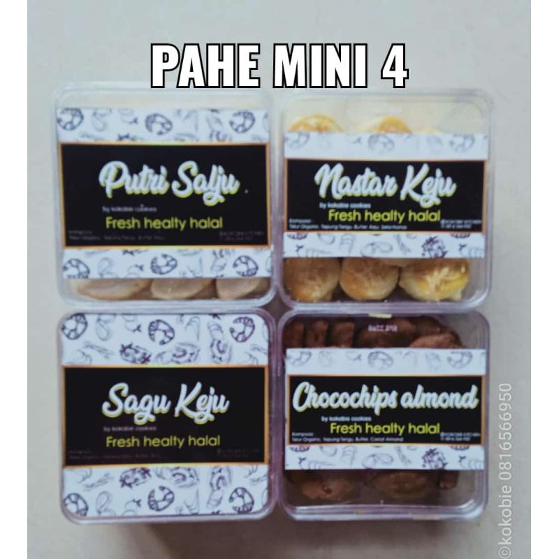 

Kastengel Almond dan kastengel Almond mix Putri salju by kokobie cookies with organic egg no MSG