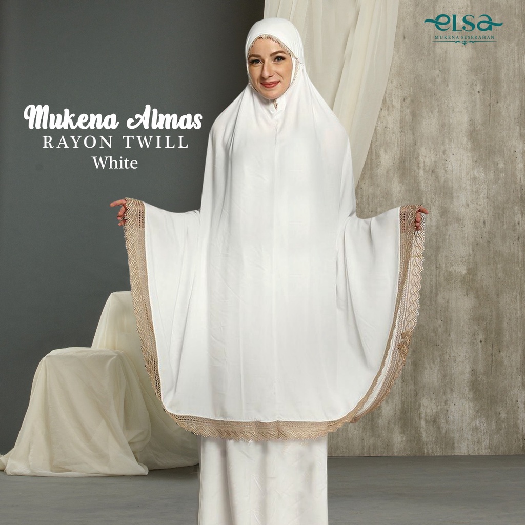 Mukena Polos Jumbo Mukena Mukenah Dewasa Rukuh Potongan Putih Seserahan Nikah Murah Kado Almas