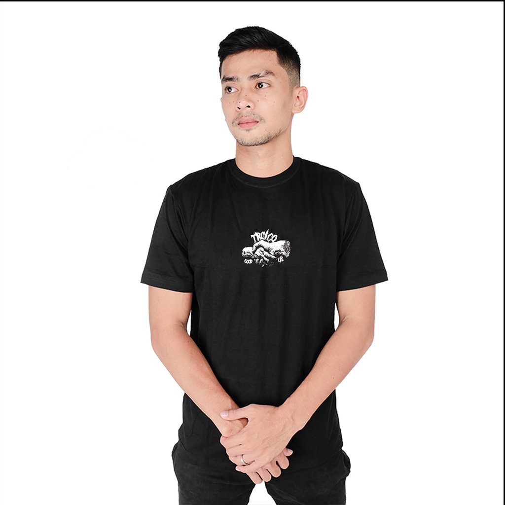 Troy Company T-Shirt Kaos Hitam MT 1918
