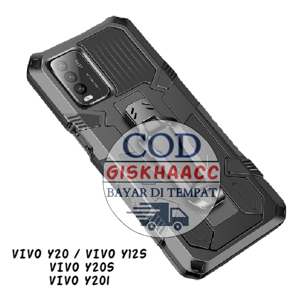 Case Hp Vivo Y20 - Vivo Y20i - Vivo Y20s - Vivo Y12s Hard Case Robot Belt Clip Leather Transformer Soft Hp