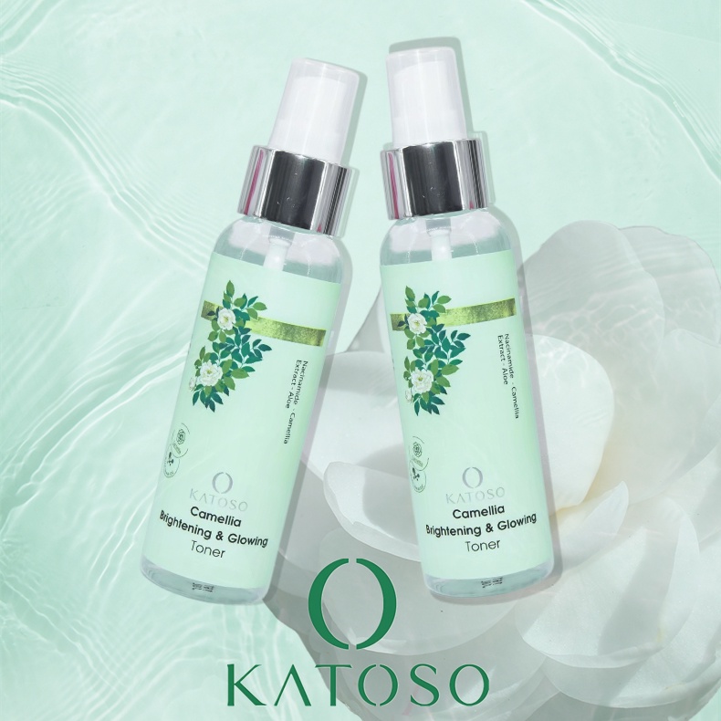 (BPOM) Katoso Camellia Brightening &amp; Glowing Toner Hydrating Toner Niacinamide Moisturizer Toner 100 ml