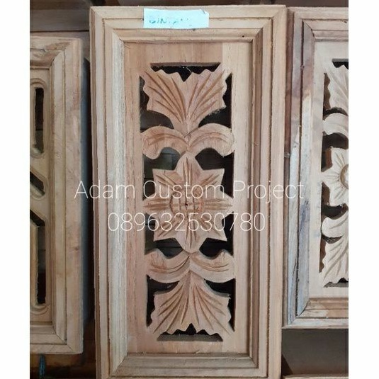 Loster Ukir Kayu Jati  Motif Bintang Angin Angin Rumah