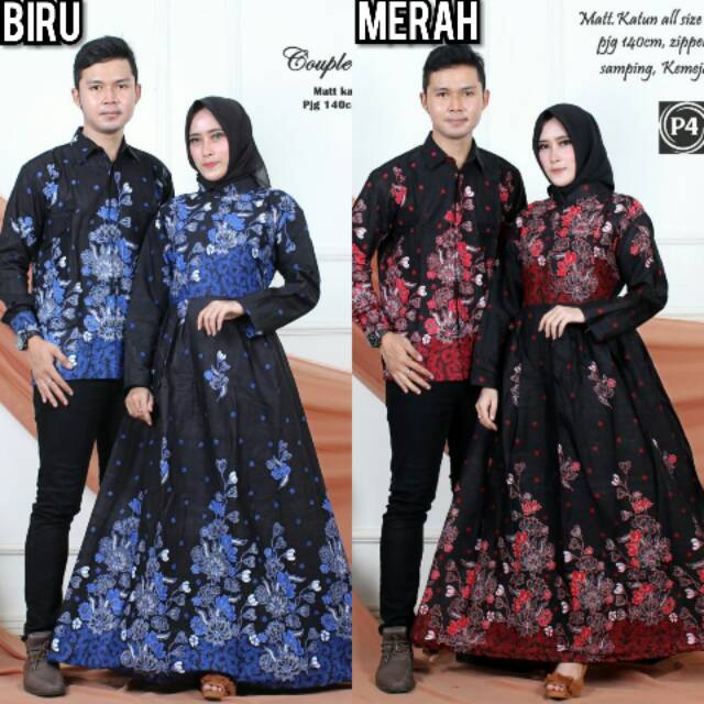 Mall Grosir Sarimbit Couple Batik Gamis Kebaya Ratu Melina Prada Eksklusif Valentine Diskon Murah