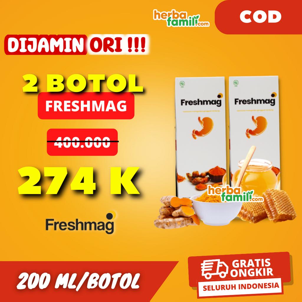 2 BOTOL FRESHMAG 100% ORIGINAL OFFICIAL 2 BOTOL | Madu Asam Lambung Asli Obat Herbal Freshmaag Fresh Mag Fresh Maag Freshmag Ampuh Atasi Asam Lambung Secara Alami Freshmag