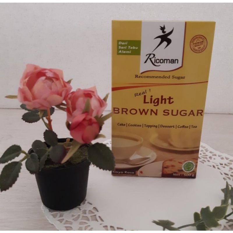 

Ricoman light brown sugar 500gr