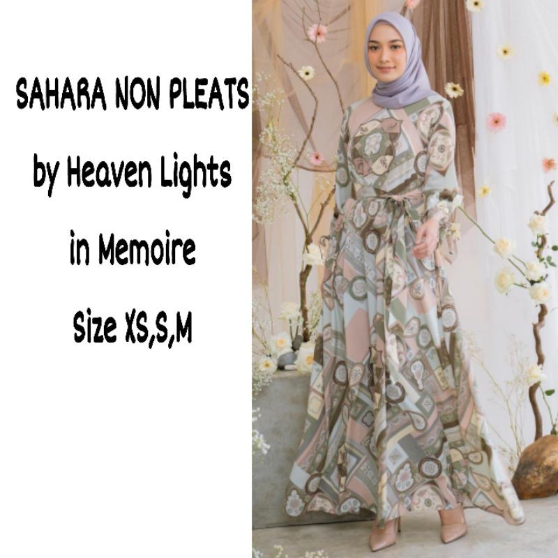 SAHARA DRESS NON PLEATS MEMOIRE Size XS ONLY By Heaven Lights
