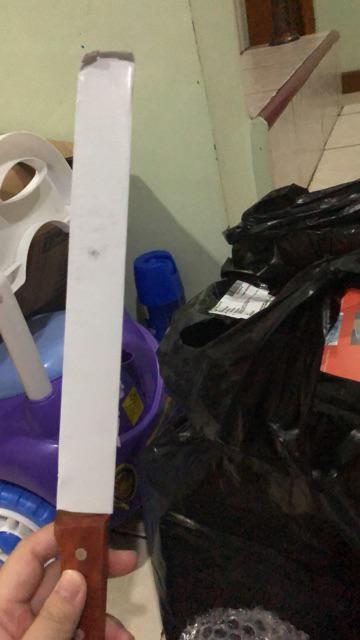 Pisau Roti 2 Sisi Gagang Kayu 10