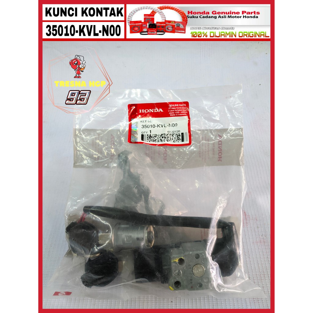 35010-KVL-N00 KUNCI KONTAK SUPRA X 125 ORIGINAL | KEY SET 35010KVLN00