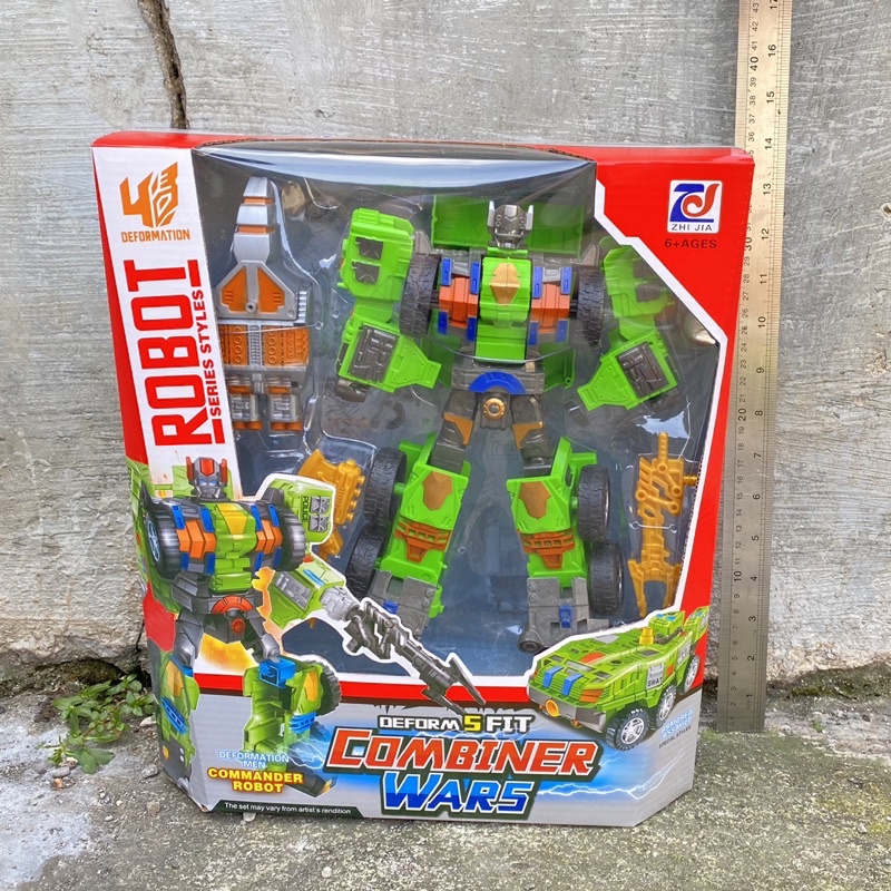 Mainan Kado Anak Figure 9’ Robot Transformers Combiner Wars Rook Kws