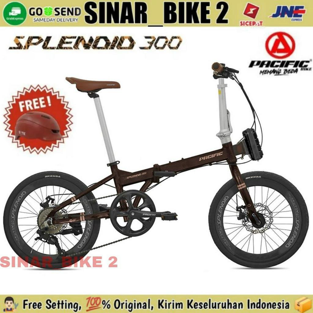 Sepeda Lipat 20 Inch EXOTIC EXPLORE 150 Alloy 9 Speed Rem Cakram &amp; 20 Inch PACIFIC SPLENDID 300 Alloy 8 Speed Rem