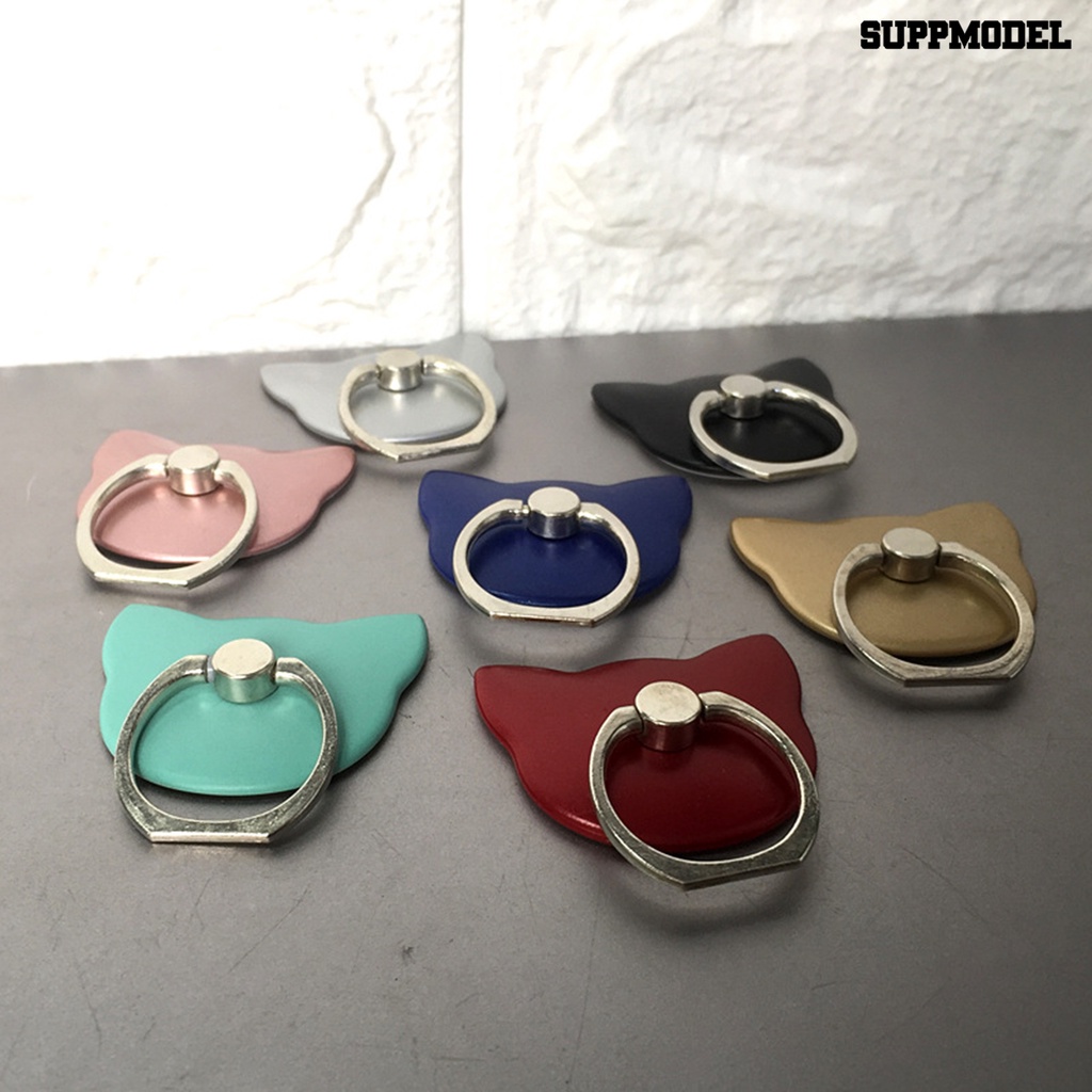 Sdl Ring Holder Bentuk Kucing Bahan Zinc Alloy Untuk Handphone