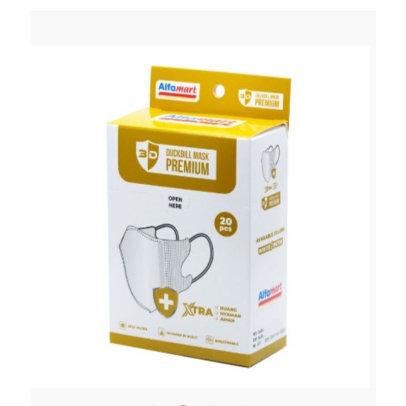 Alfamart Masker Duckbill Premium 3D isi 20 pcs