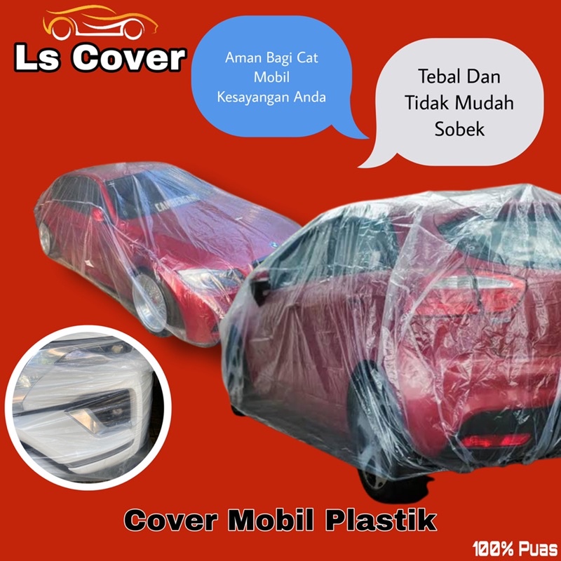 Cover Mobil Plastik Transparan Tebal Car Cover