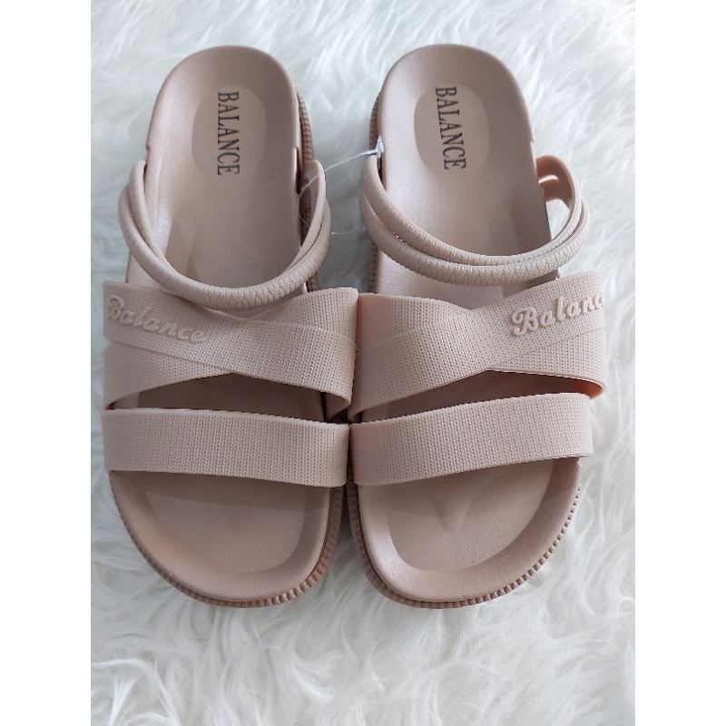 Sandal Wedges CATHY Silang tali 1606-3 Balance import-MOKA