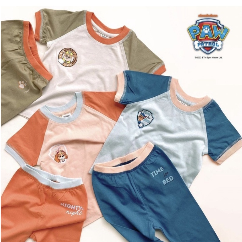 Bohopanna Pajama 1-10 Tahun Paw Patrol Short Pajama / Piyama Anak SETELAN PENDEK PANJANG 1 - 8 Tahun CBKS