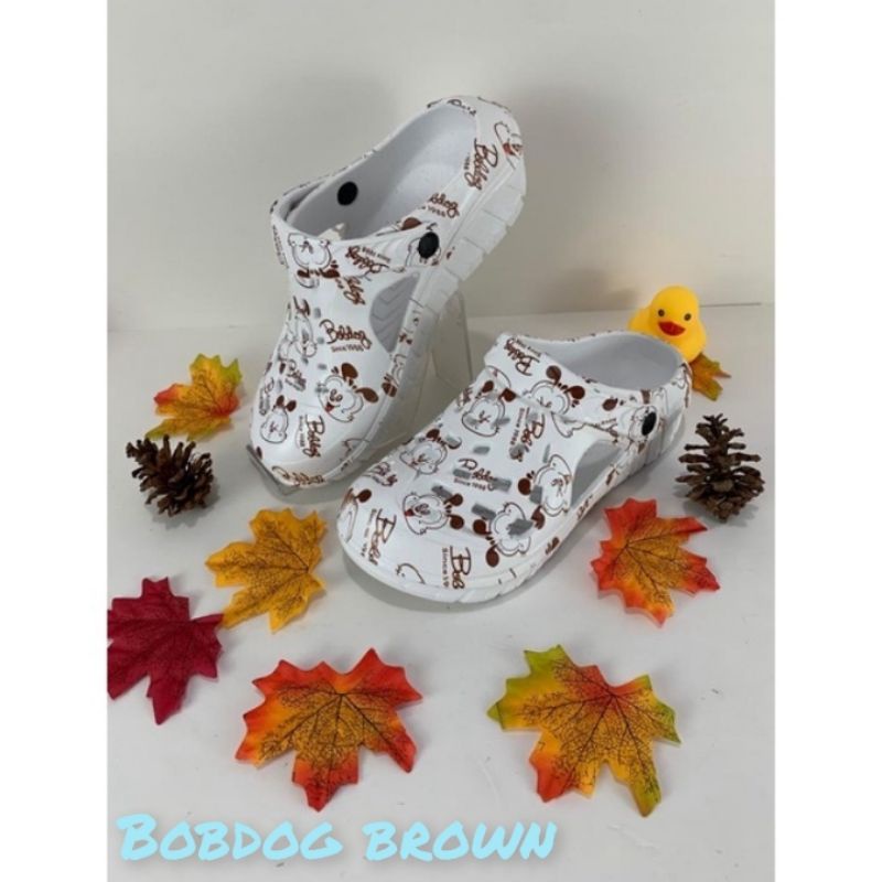 Sandal Baim Motif Bobdog Brown