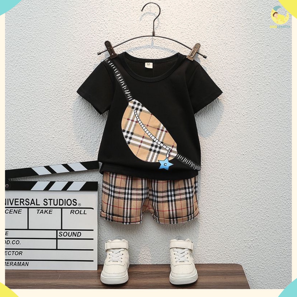 BABYLOVANTA- Setelan anak laki laki Model WAISTBAG Baju impor 0-4 TAHUN Baju anak laki premium