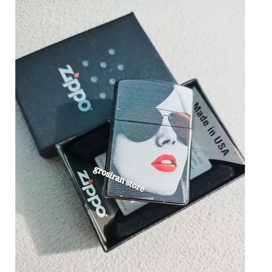 zippo ladies wanita custom logo nama kado print uv gambar souvenir