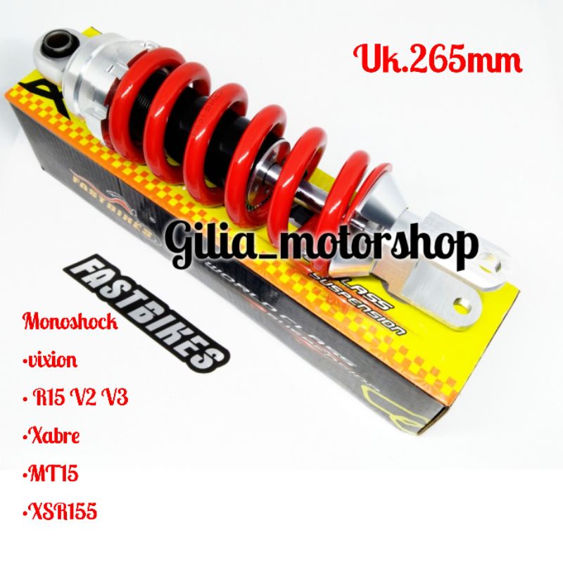 Monoshock Vixion R15 V3 V3 Xabre MT 15 Xsr155 Mono Shock  Shockbreaker Vixion 265mm Shock Belakang