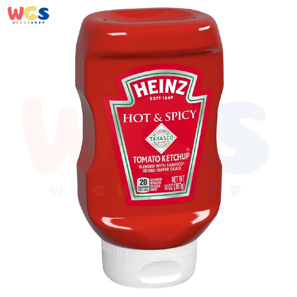 Heinz Hot and Spicy Tomato Ketchup With Tobasco Pepper Sauce  397g