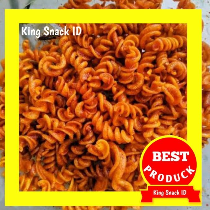 

Promo Awal tahun 500 GR MAKARONI SPIRAL PEDES / MAKARONI KRITING PEDAS DAUN JERUK Promo Awal tahun