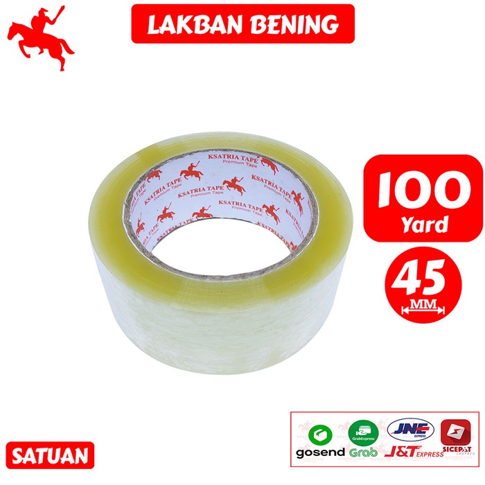 

PEREKAT-PENGIKAT- LAKBAN BENING KSATRIA TAPE 100 YARD -PENGIKAT-PEREKAT.