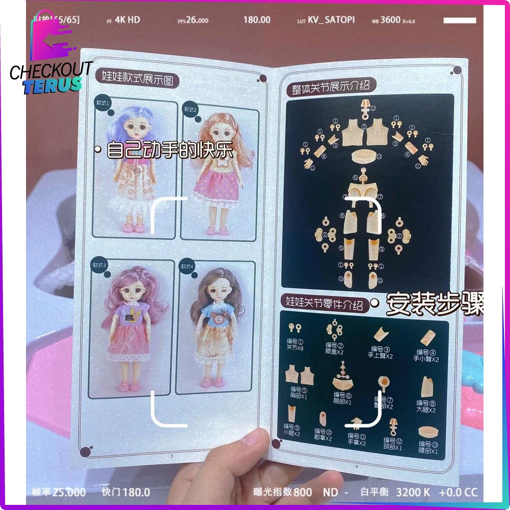 CT M204 Mainan Boneka Princess Dress 2IN1 Boneka Putri Imut Cewek DIY Doll 2IN1 Anak Perempuan Lucu