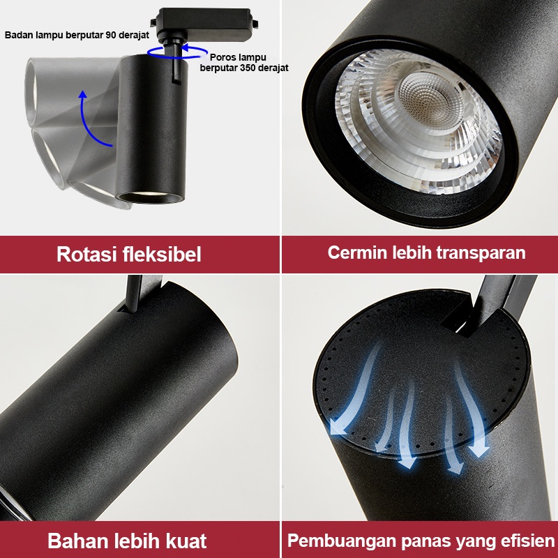 Golden LED Tracklight 10W/20W/30W 85LM/W IP Import
