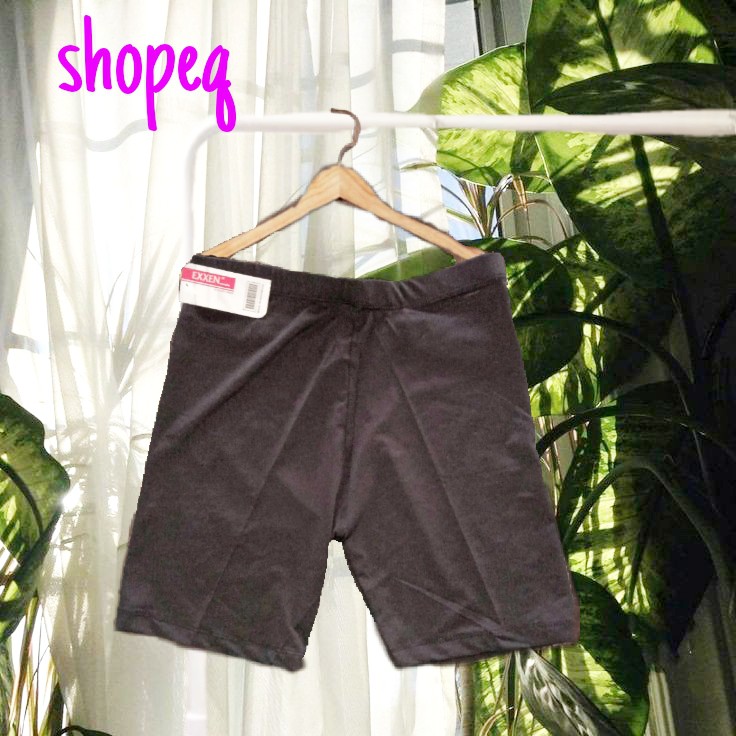 LEGGING PENDEK SHORT WANITA POLOS HITAM MURAH PREMIUM QUALITY
