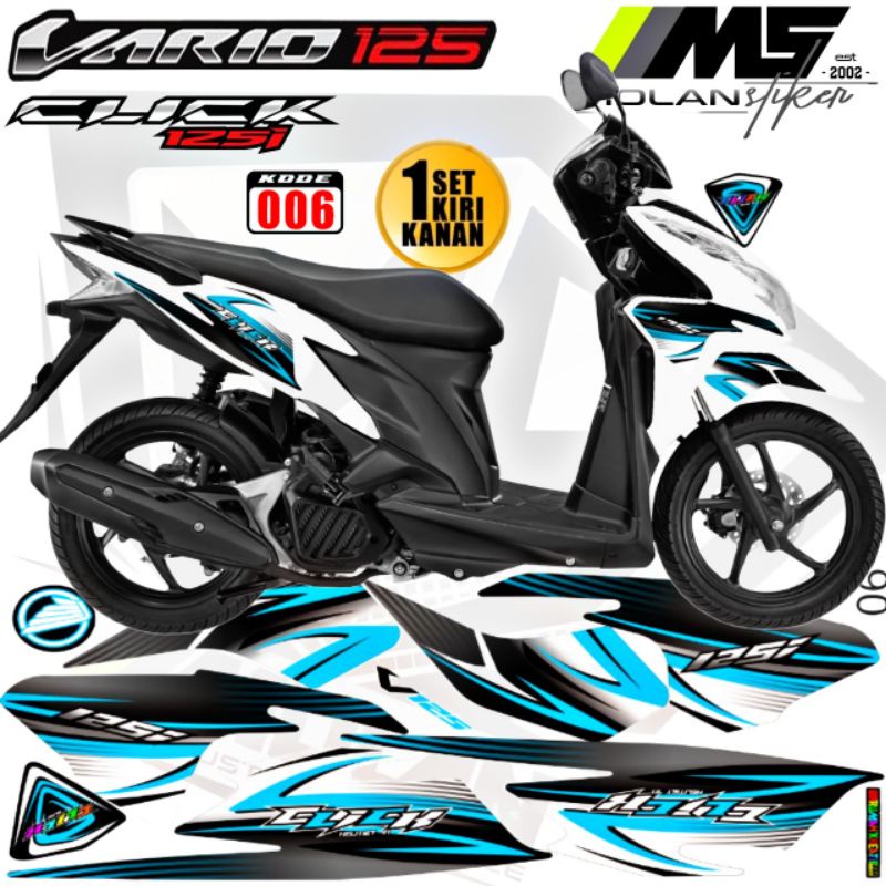 Decal Sticker Striping Variasi Vario 125 Old 2012-2013-2014 - Vario 125 Techno - Vario 125 Cbs - Var