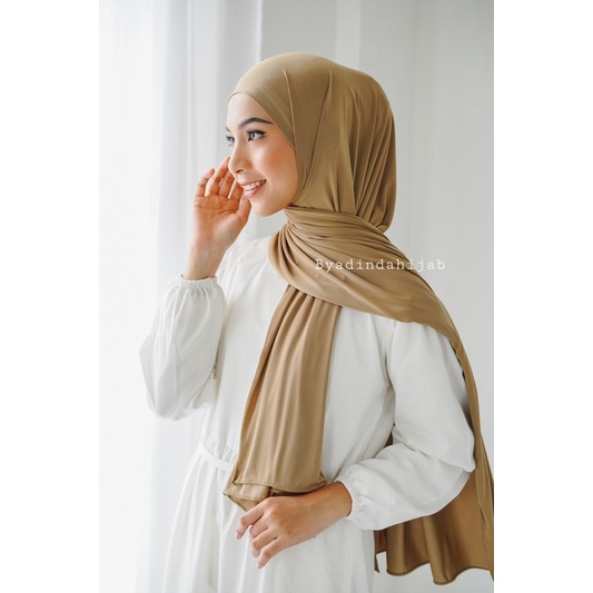 𝐁𝐘 𝐀𝐃𝐈𝐍𝐃𝐀 Pashmina Kaos Pashmina Jersey Flowy Premium Hijab Shawl Pasmina kaos rayon