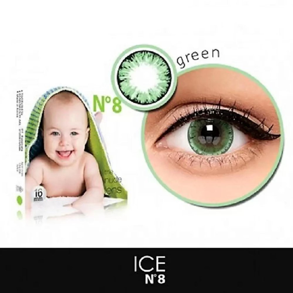 SOFTLENS X2 N8 ICE NUDE NORMAL BIG EYES 16MM GRATIS TEMPAT SOFLEN