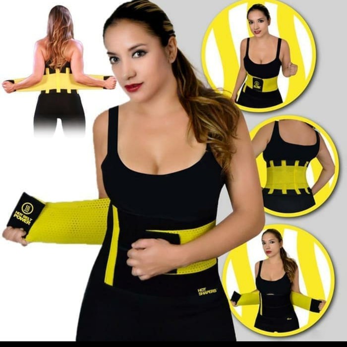 Hot Shapers Power Belt Korset / Sabuk Sport Pembakar Lemak Perut