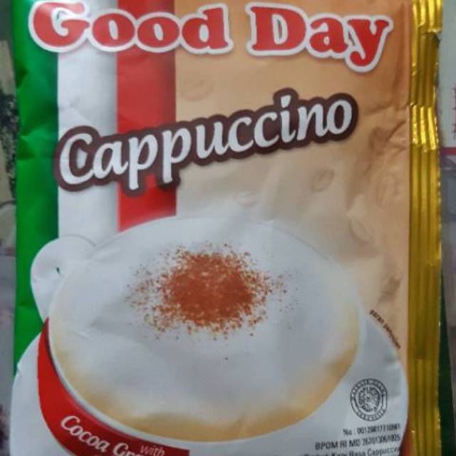 

Good Day Cappuccino 1renteng isi 10sachet @25gr ED 10 juni 26