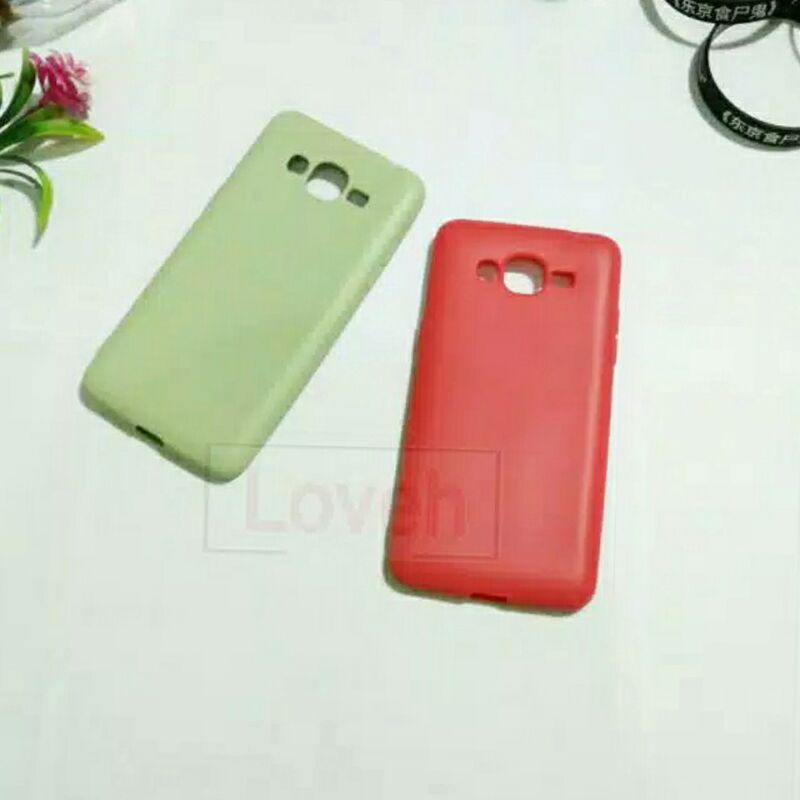 Loveh - Casing Samsung J2 Prime Soft Case Polos Warna Candy