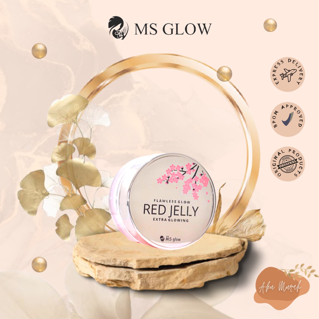 ✨ AKU MURAH ✨Ms Glow Flawless Glow Red Jelly Extra Glowing Original