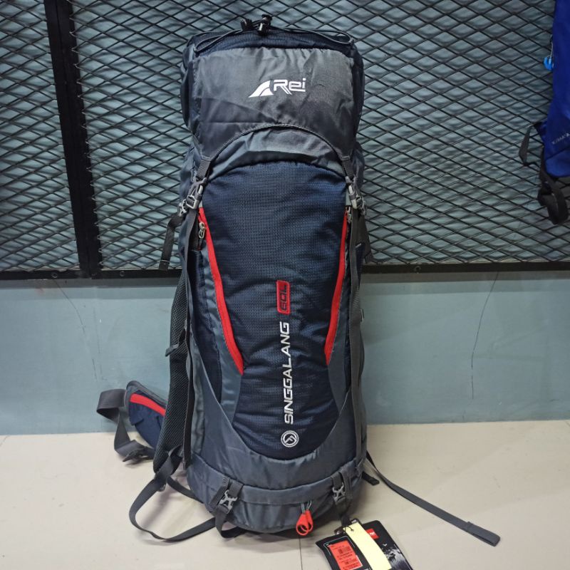 Tas Carrier Rei Singgalang 60L+Raincover ORIGINAL