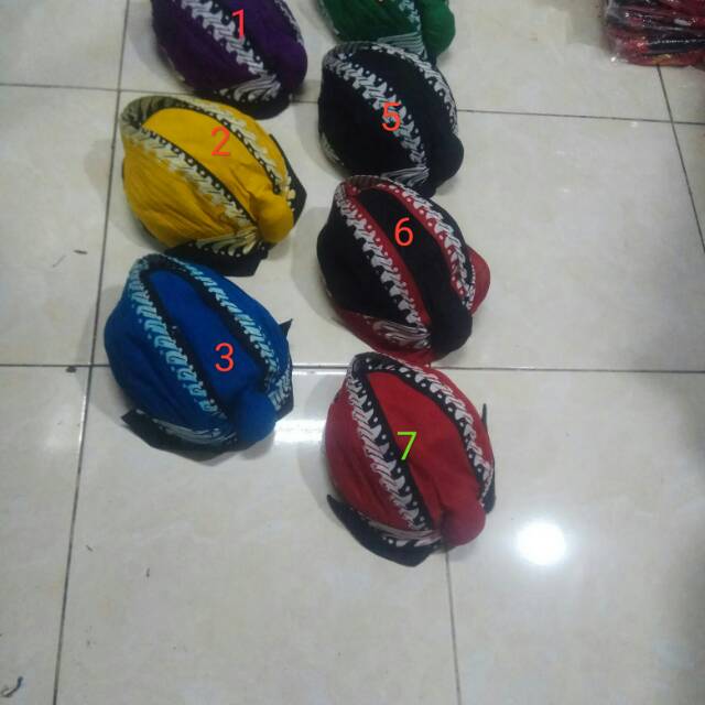 Blangkon Cuci Jogja lipat model  banyuwangi ( 7 motif)