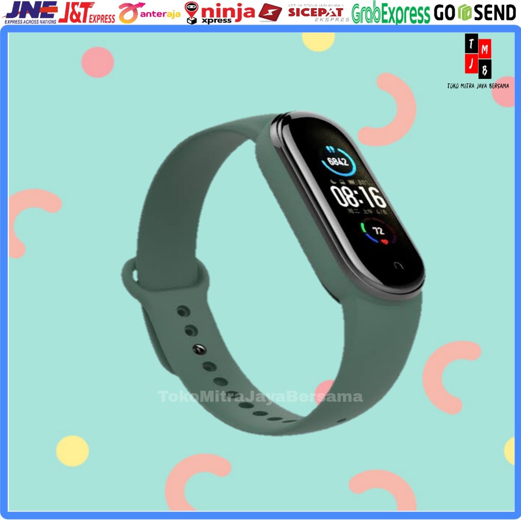 STRAP XIAOMI MI BAND 5 / 6 TALI JAM SILICONE PREMIUM HIGH QUALITY TPU POLYMER XIAUMI