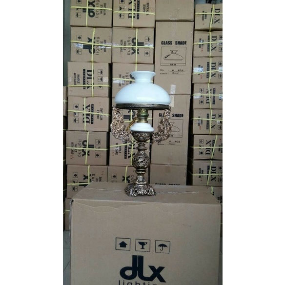 Lampu Meja Betawi Antik Jawa Kuno Ring 28 Cm .. Termurah
